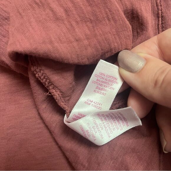 Velvet by Graham & Spencer Tracie Puff Sleeve Tee Size L - Picture 8 of 8